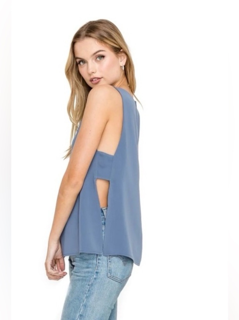 ASTR the Label High Neck Open Side tank - small